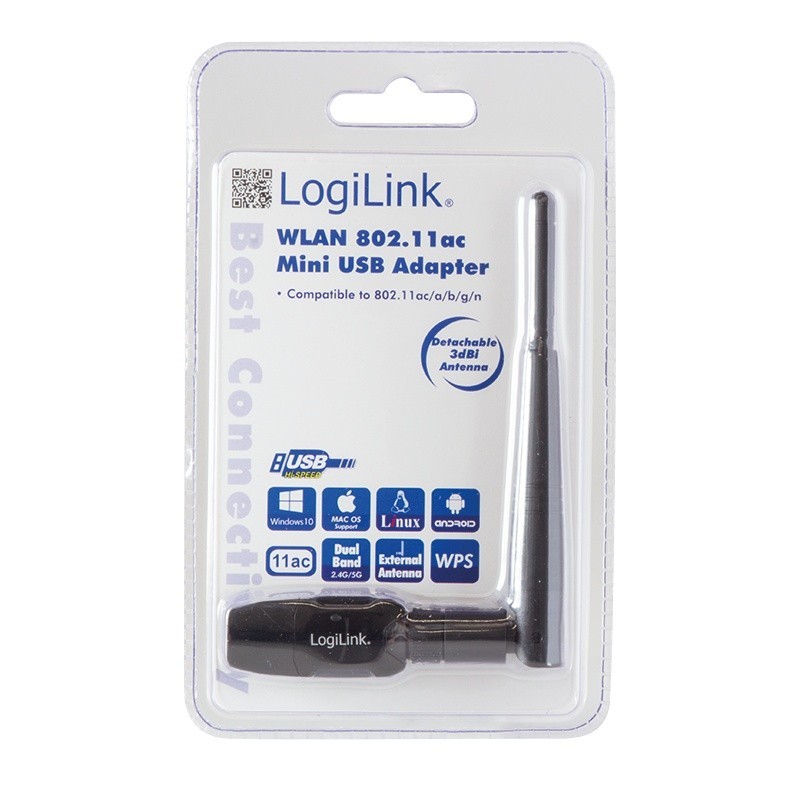 Karta sieciowa usb logilink wl0238 wlan 802.11ac mini usb 2.0