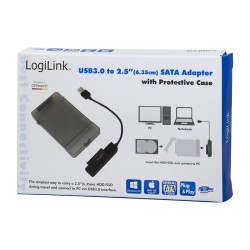 Adapter USB 3.0 do 2.5 cala SATA z obudową | PartsPC.pl