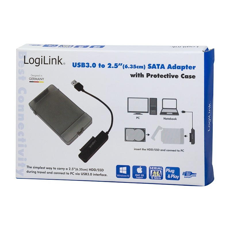 Adapter USB 3.0 do 2.5 cala SATA z obudową | PartsPC.pl