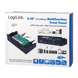 LogiLink Multifunkcyjny panel 5,25' z czyt. kart | PartsPC.pl