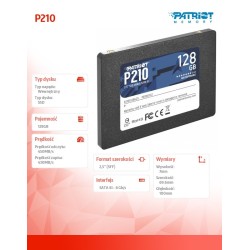 Dysk SSD 128GB P210 450/430 MB/s SATA III 2.5 | PartsPC.pl