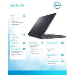 Laptop Dell Pro 14 PC14255/AMD Ryzen 5 220/16GB/512GB SSD CL… | PartsPC.pl