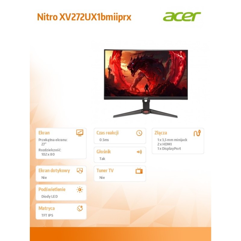 Monitor Nitro 27 cali IPS 200h XV272UX1bmiiprx | PartsPC.pl