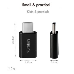 LogiLink Adapter BT5.3, USB-C Gen1, 3Mbps, 20m, czarny | PartsPC.pl