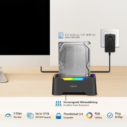 Stacja dokująca USB-C do HDD/SDD 2.5/3.5' | PartsPC.pl