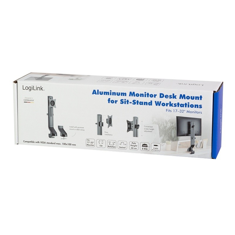 Uchwyt do monitora, VESA ,17-32 cali, max.8kg | PartsPC.pl
