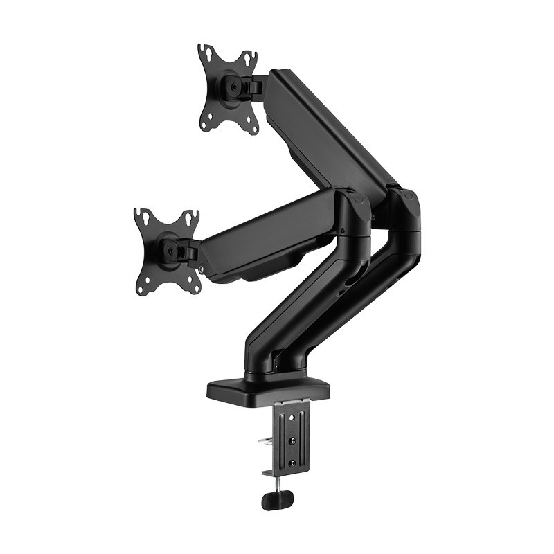 Uchwyt na 2 monitory, 17-32 cali, max 9kg na ramie | PartsPC.pl