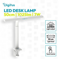 Lampa biurkowa LED, 50 cm, 1025 lm, 7 W, temp. barw 3000K-65… | PartsPC.pl