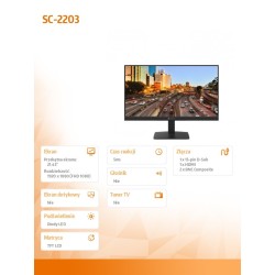 AG NEOVO Monitor 22 cale SC-2203 24/7 LED VA FHD HDMI VGA BN… | PartsPC.pl