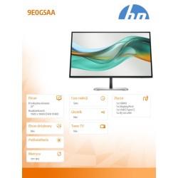 HP Inc. Monitor S5 Pro 527pu QHD USB-C MNTR 9E0G5AA ABB | PartsPC.pl