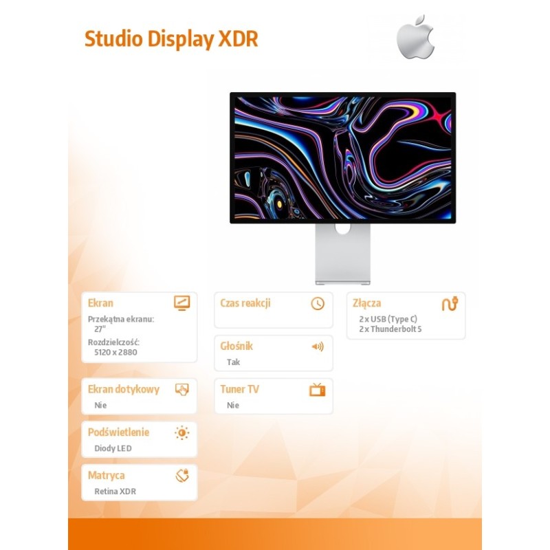 Apple Studio Display XDR - Nano Glass - Podstawka z regulacj… | PartsPC.pl