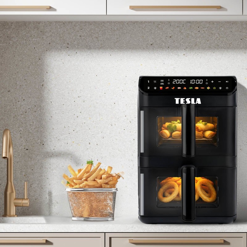 Tesla AirFryer Q670 XXL Frytkownica beztłuszczowa dwukomorow… | PartsPC.pl