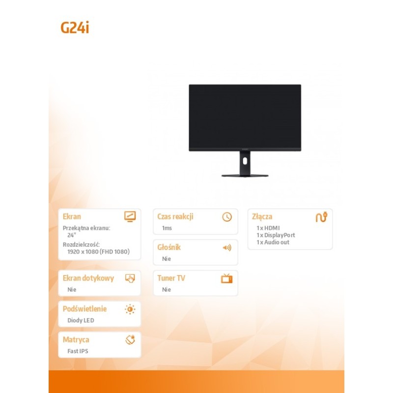 XIAOMI Monitor gamingowy G24i 2026 OM4FE-EU | PartsPC.pl