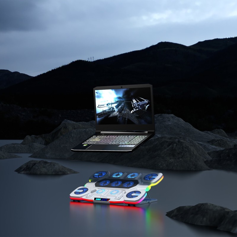Rampage Glacier Gamingowa podstawka chłodząca pod laptop 14–… | PartsPC.pl