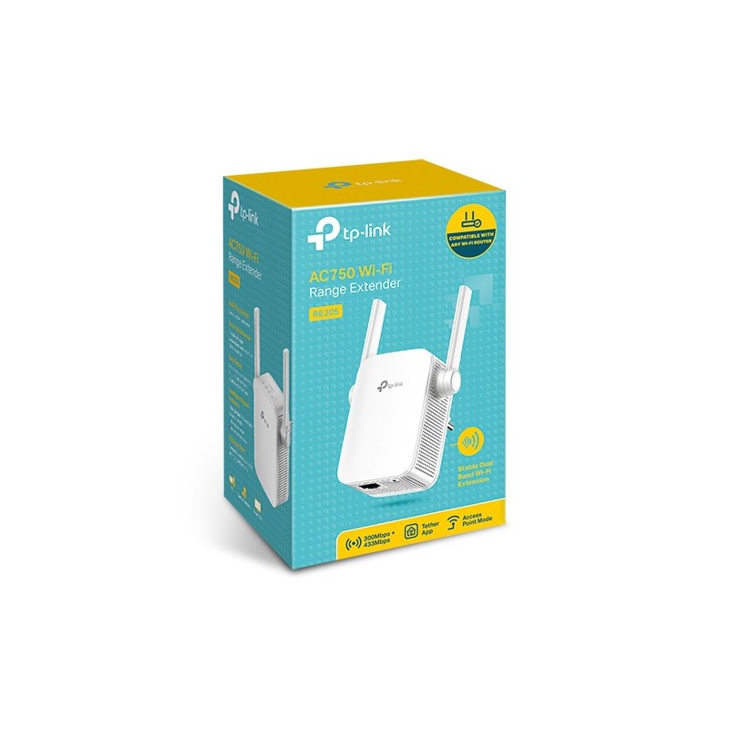Wzmacniacz RE205 Repeater Wifi AC750 DualBand | PartsPC.pl