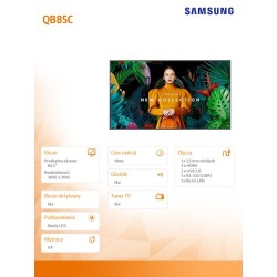 Monitor profesjonalny  QB85C 85 cali Błyszczący 16h/7 350(cd… | PartsPC.pl