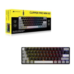 Klawiatura gamingowa Clipper Pro Mini 60 Core czarna | PartsPC.pl