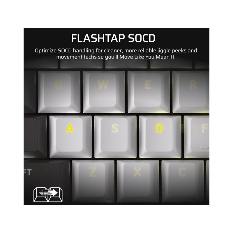 Klawiatura gamingowa Vanguard 96 MLX Plasma czarna | PartsPC.pl
