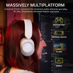 Słuchawki przewodowe HS35 Stereo V3 Białe | PartsPC.pl