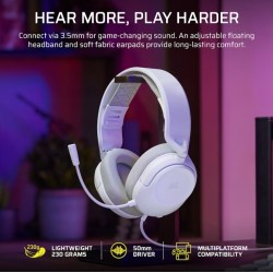 Słuchawki przewodowe HS35 Stereo V3 Białe | PartsPC.pl