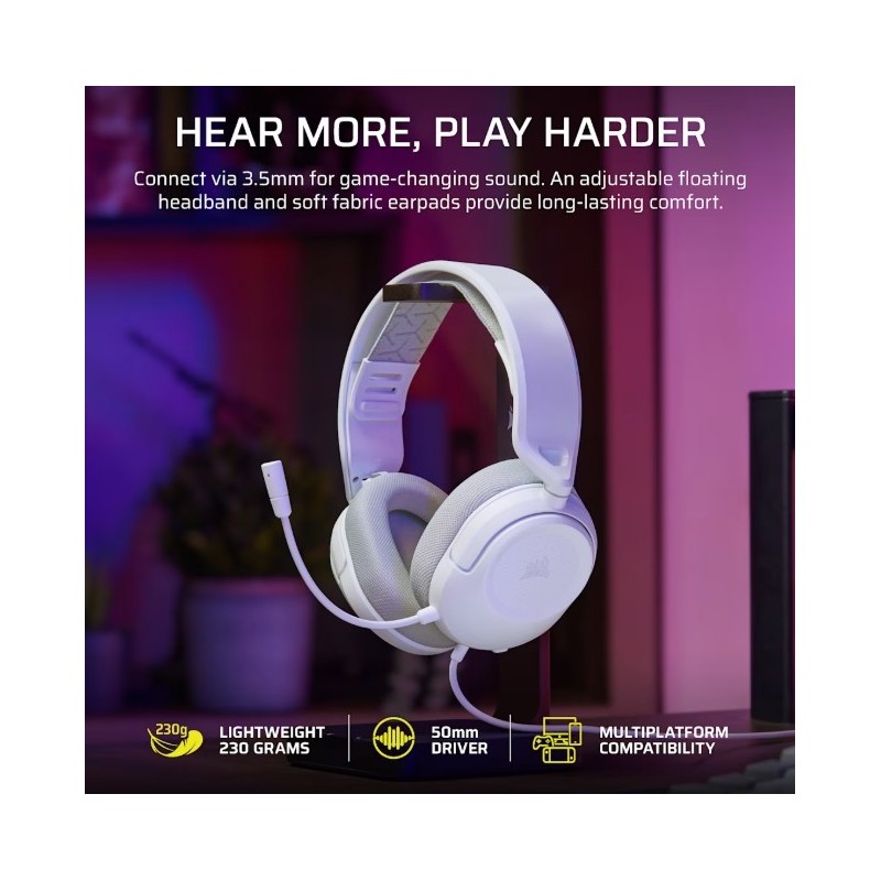Słuchawki przewodowe HS35 Stereo V3 Białe | PartsPC.pl