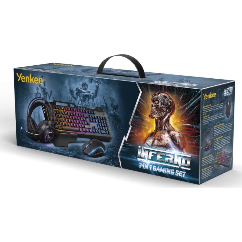 Zestaw Gaiming INFERNO YGS 01 3w1 klawiatura, mysz, słuchawk… | PartsPC.pl