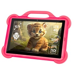 Tablet KidsTAB10 4G 4/64GB Różowe etui | PartsPC.pl