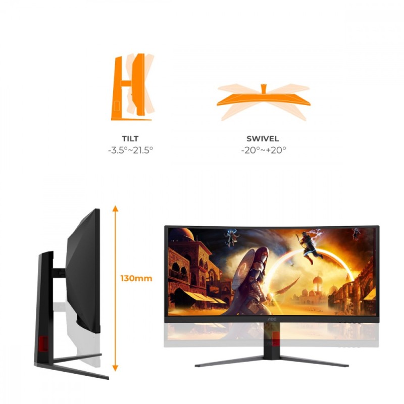Monitor 34 cale CU34G4ZCA VA Curved 250Hz HDMIx2 DP HAS Głoś… | PartsPC.pl