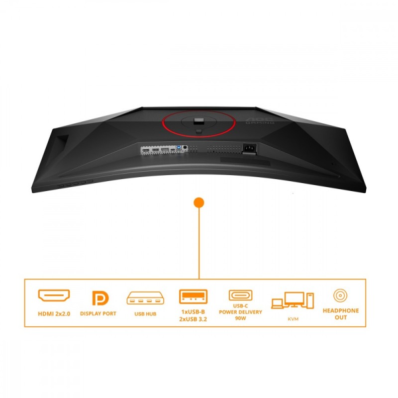 Monitor 34 cale CU34G4CA VA Curved 180Hz HDMIx2 DP | PartsPC.pl