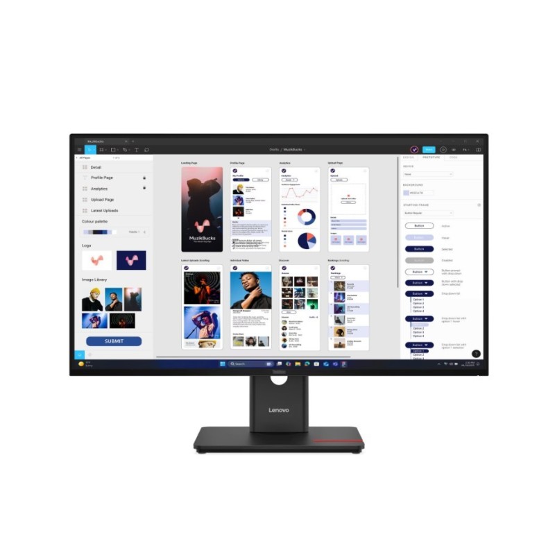 Lenovo Monitor ThinkVision T32UD-40 31.5 cala 64B0GAT1EU | PartsPC.pl