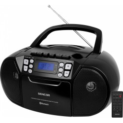 Radiomagnetofon z CD SPT 3907B czarny MP3, USB, AUX, Bluetho… | PartsPC.pl