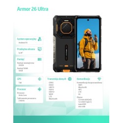 Smartfon Armor 26 Ultra 5G 12/512GB Czarny | PartsPC.pl