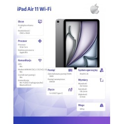 Apple iPad Air 11 cali WiFi 256GB Gwiezdna szarość | PartsPC.pl