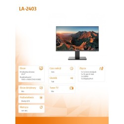 AG NEOVO Monitor 23.8 cala LA-2403 IPS FHD 100Hz HDMI DP VGA… | PartsPC.pl