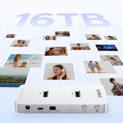 Orico Stacja klonująca dyski, 2x M.2 NVMe/SATA, USB-C 20Gbps | PartsPC.pl
