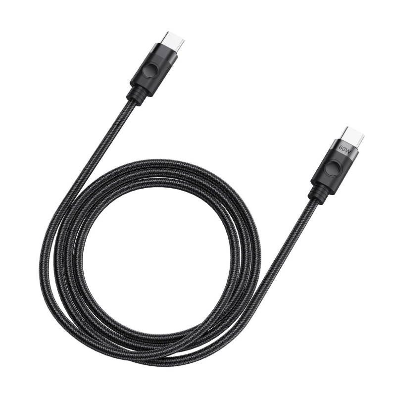 Orico Kabel USB-C na USB-C, Power Delivery 60W, 1m, czarny | PartsPC.pl