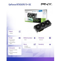PNY Karta graficzna GeForce RTX5070 Ti+ OC 16GB VCG5071T16TF… | PartsPC.pl