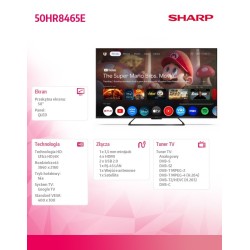 Sharp Telewizor QLED 50 cali 50HR8465E | PartsPC.pl