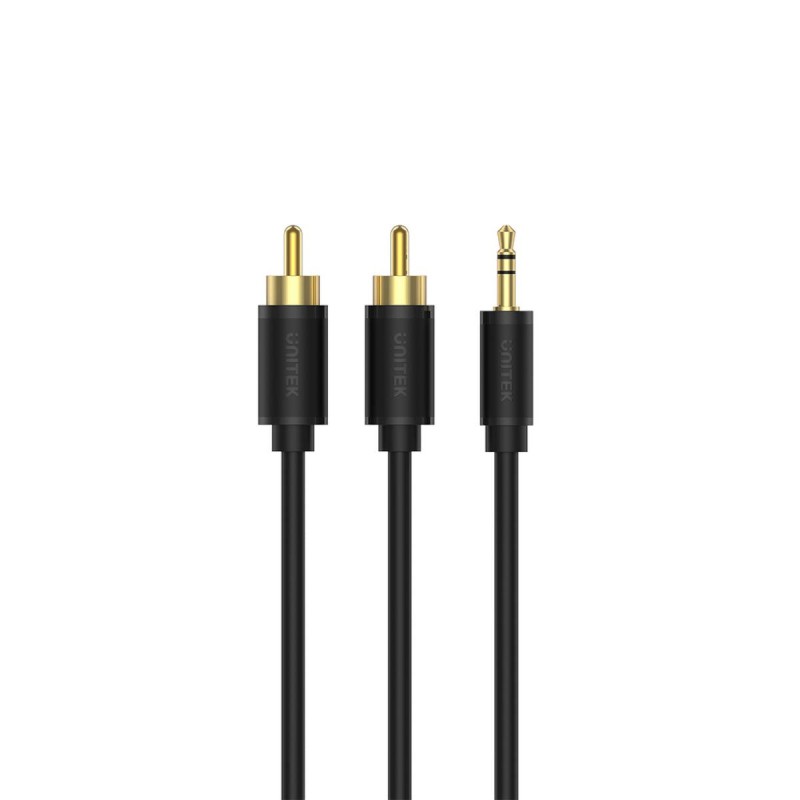 Unitek Kabel audio mini jack 3,5 mm na 2× RCA 3m | PartsPC.pl