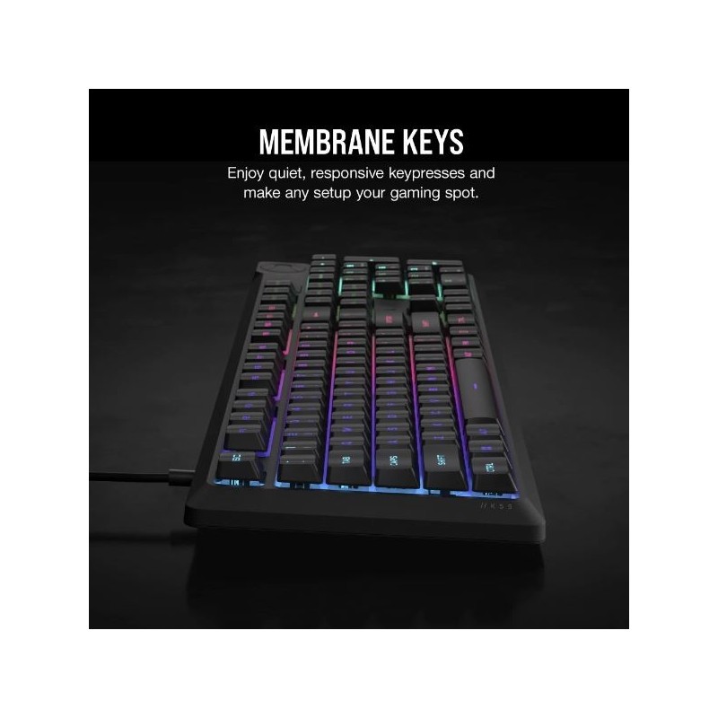 Klawiatura K55 Core RGB czarna