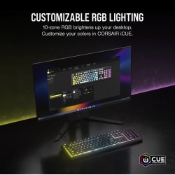 Klawiatura K55 Core RGB czarna