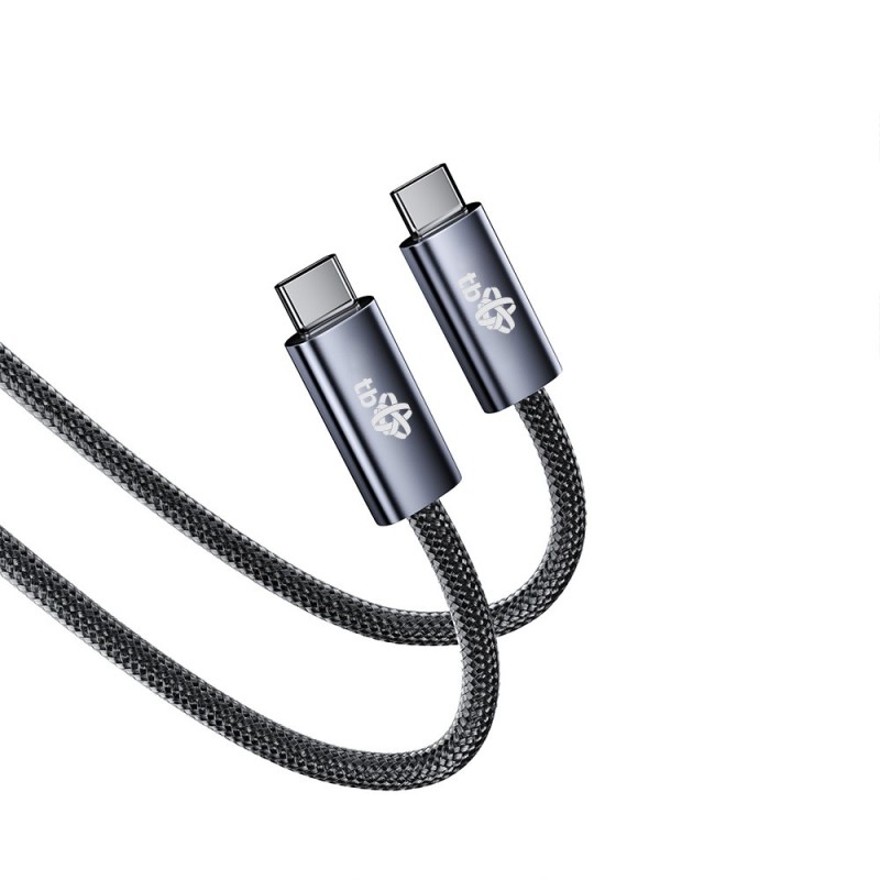 Kabel USB C 3.0 100W 5G 1m czarny | PartsPC.pl