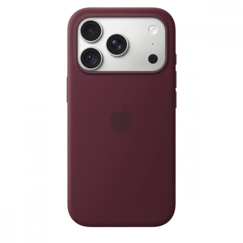 Etui silikonowe z MagSafe do iPhonea 18 Pro - burgund | PartsPC.pl