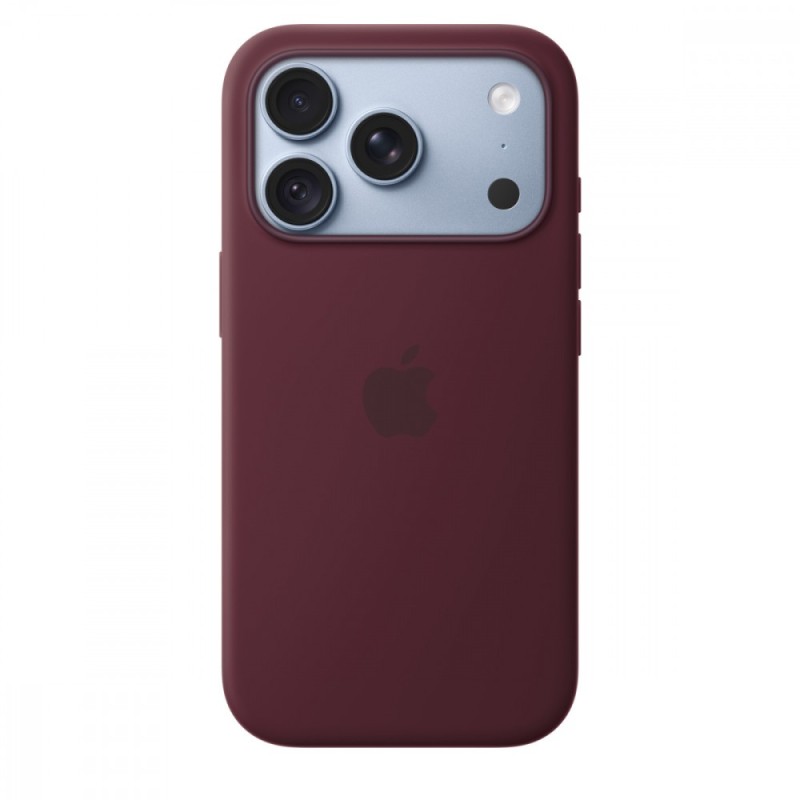 Etui silikonowe z MagSafe do iPhonea 18 Pro - burgund | PartsPC.pl