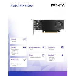 Karta graficzna Quadro A1000 8GB GDDR6 VCNRTXA1000-SB | PartsPC.pl