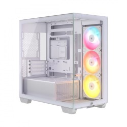 Obudowa 2800X RS-R ARGB mATX Panoramic Biała | PartsPC.pl
