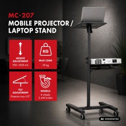 Stolik mobilny do projektora/laptopa MC-207 | PartsPC.pl