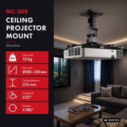 Uchwyt sufitowy do projektora MC-208 B | PartsPC.pl