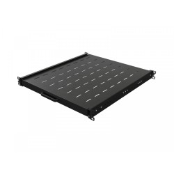 Półka wysuwana do szaf rack 19 cali 500mm czarna | PartsPC.pl
