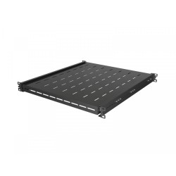 Półka wysuwana do szaf rack 19 cali 500mm czarna | PartsPC.pl